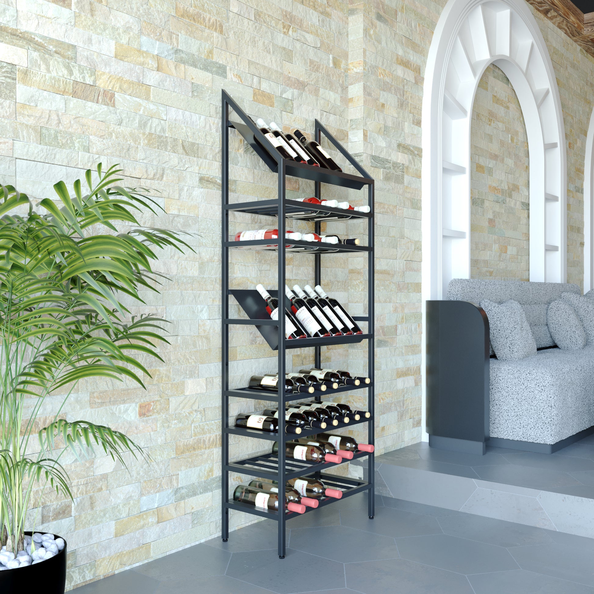 Regál Na Víno - Rioja - 170x60x30 cm