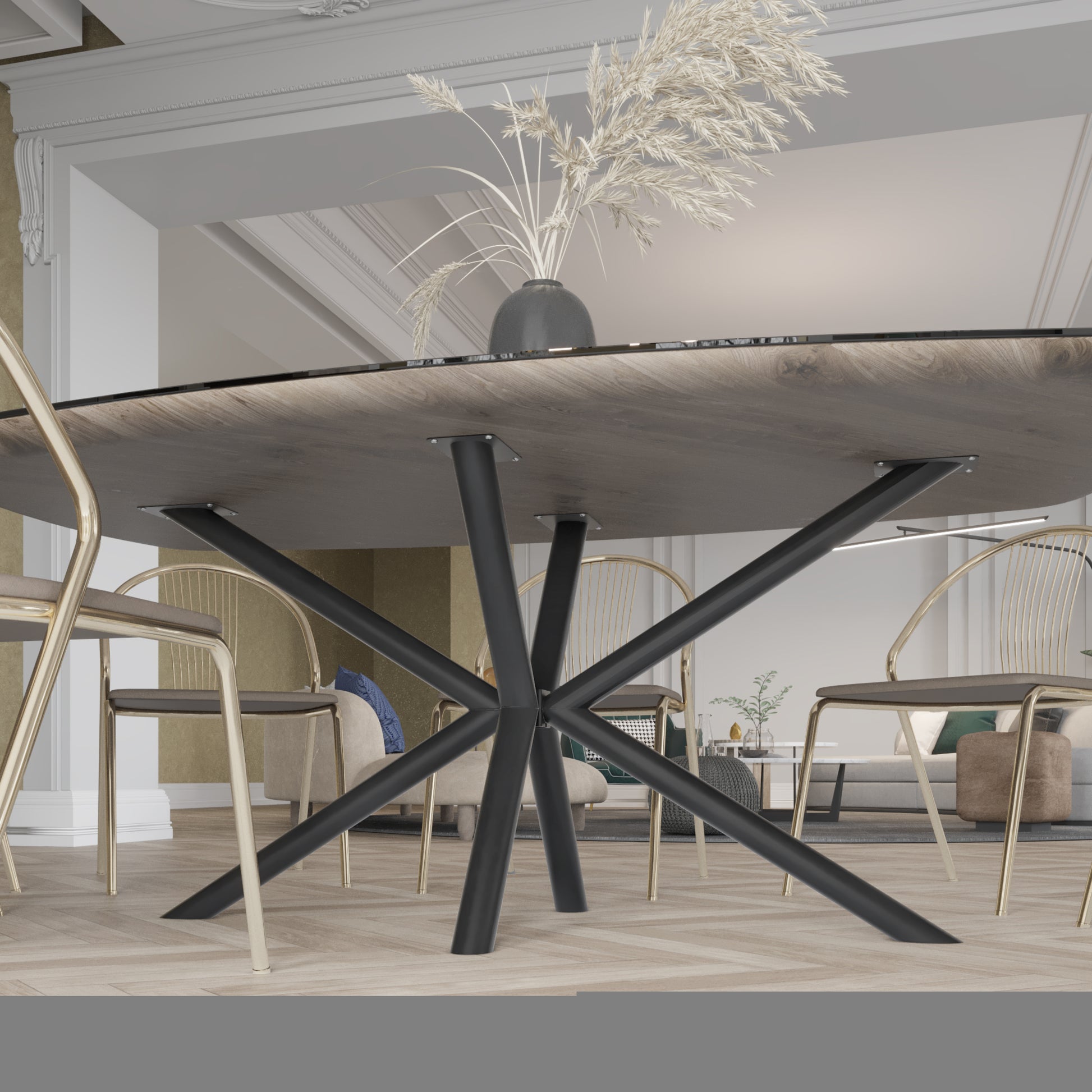 Stolová noha Acamar Pipe - 72x70x160 cm