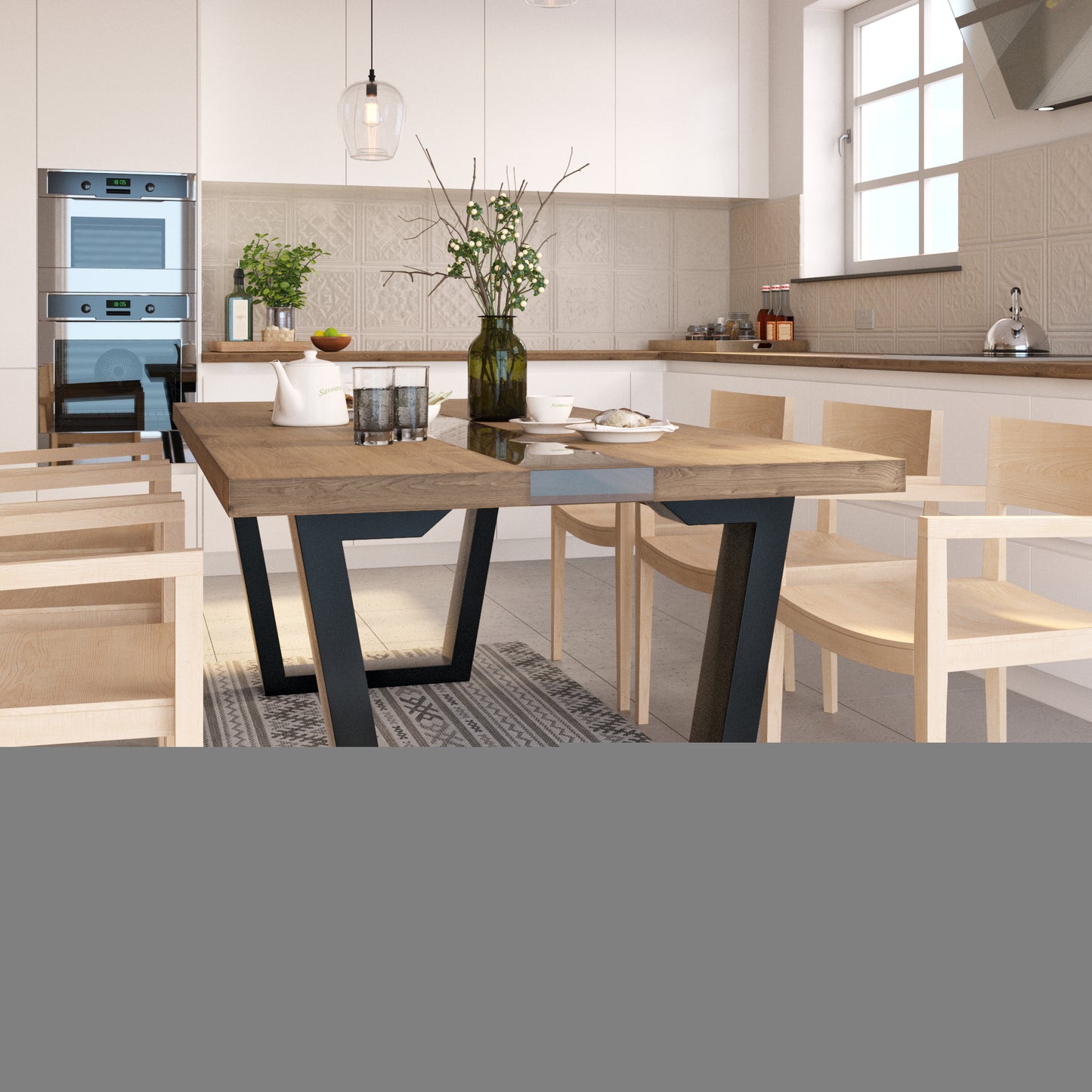 Stolová noha Atria Epox Extreme - 180x80x72 cm