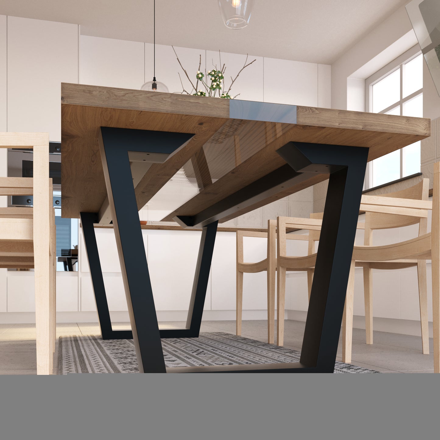 Stolová noha Atria Epox Extreme - 200x80x72 cm