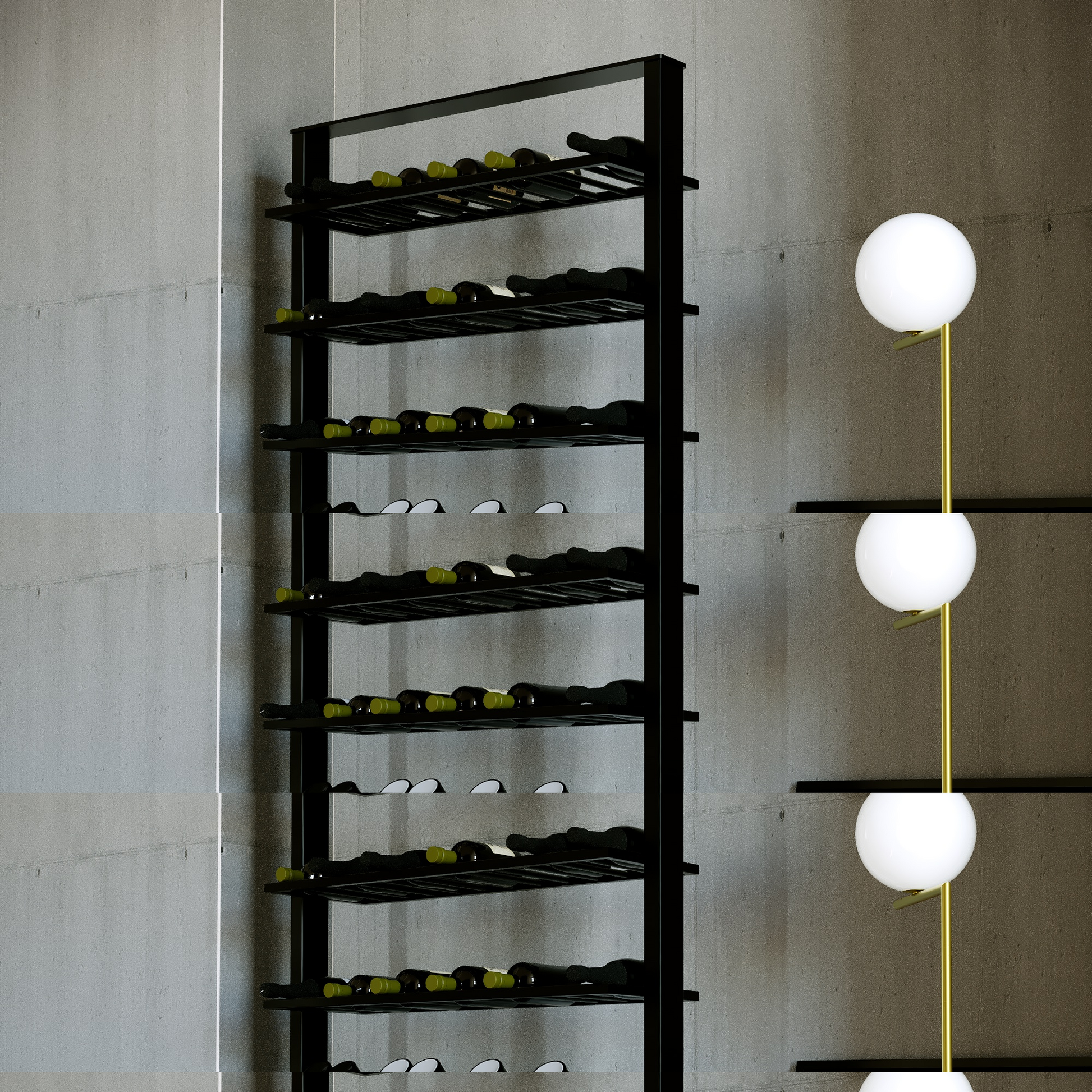 Regál Na Víno - Piemont - 170x100x60 cm